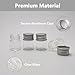 ZGGAZCA 4Pcs 5ml Glass Jars with Lids Mini Glass Bottles Tiny Miniature Bottles Screw Cap Vials Small Jar Containers Mini Bottle Vial with Little Caps for DIY Crafts Storage Decor and More