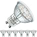 EACLL GU10 LED Warmweiss 5W Ersetzt 55W Halogen Leuchtmittel, 6er-Pack. 2700K 425 Lumen Birnen, AC 230V Flimmerfrei Strahler, Abstrahlwinkel 120 ° Spot, Nicht Dimmbar Reflektorlampen