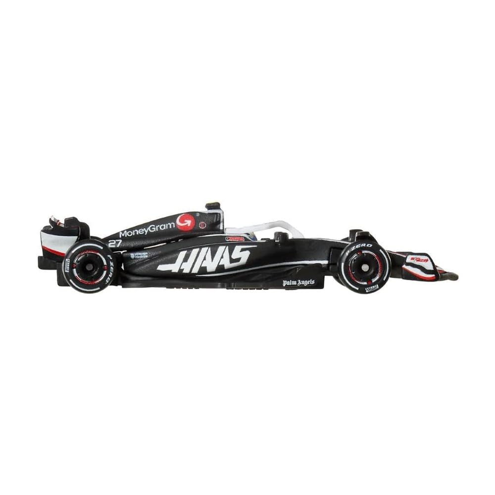 Hot Wheels Premium 2024 Formula 1 MoneyGram Haas F1 Team - VF-24 (#27), Black, 2.75 cm x 6.5 cm x 2.5 cm - Image 3