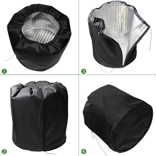 AEESRRU Potted Plants Protective Bag Thermal Pot Protection, Winter Protection for Pot Plants with Drawstring (45 x 55 cm) - Image 4