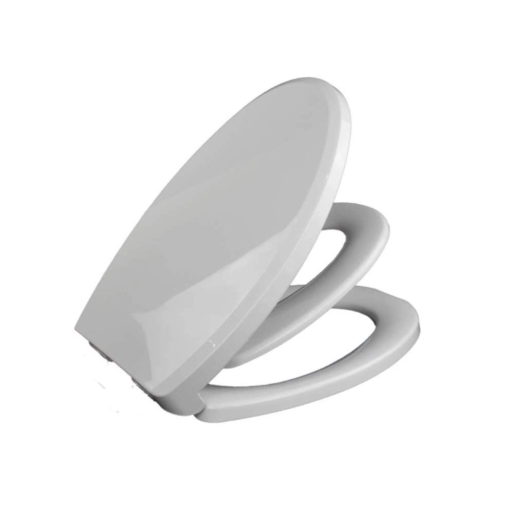 MOBYGKFY Transitions Quiet-Close with Grip-Tight Bumpers Elongated Toilet Seat with Integrated Child-Size, White