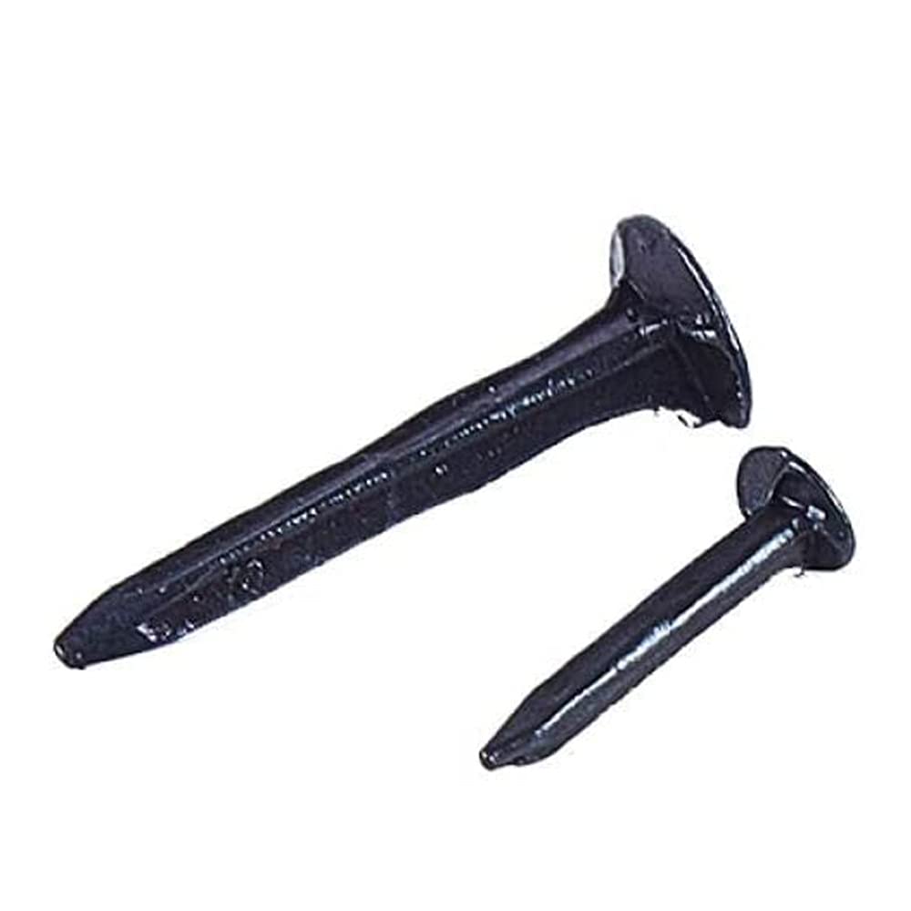 Clavos de ferretería, clavos de acero para ladrillos, Clavos de hierro negros pequeños, for clavos, for reparación calzado, aproximadamente 100 gramos - 19 mm(13mm)