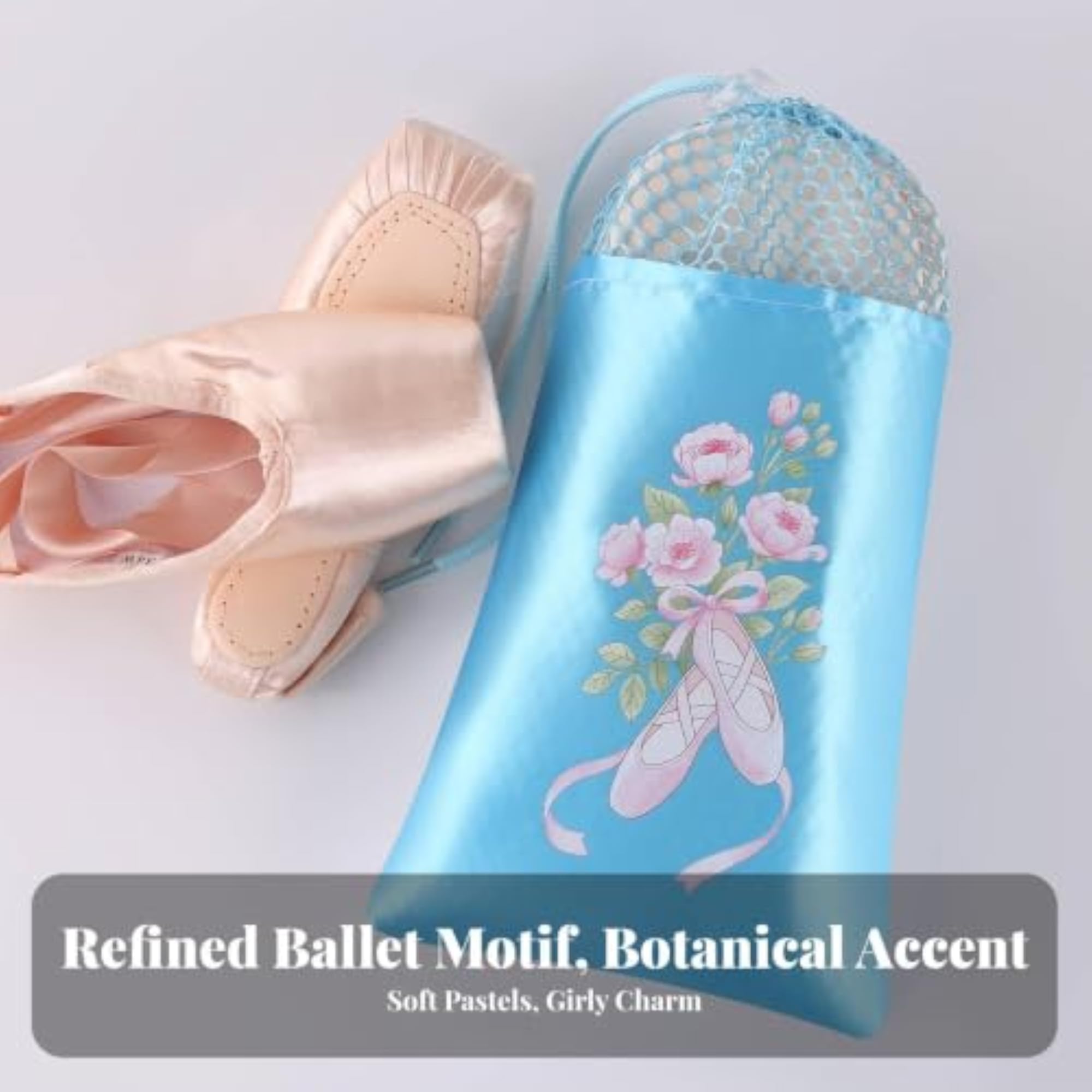 Ballet Footwear Pouch, Double Layer Design for Dancers