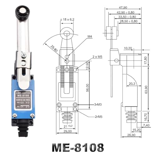 Interruptor de límite ME8108 soluciona fallos de posicionamiento en automatización industrial 2