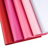 CHRORINE 50 Sheets Mixed Pink Tissue Paper Wrapping Paper Art Paper Crafts for Packaging Valentine Wedding Art Craft (Pink)