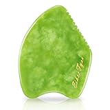 Eikeefyer Gua Sha Facial Tools,Natural Jade Gua Sha Scraping Massage Tools,Comb Edge Guasha Tool for...