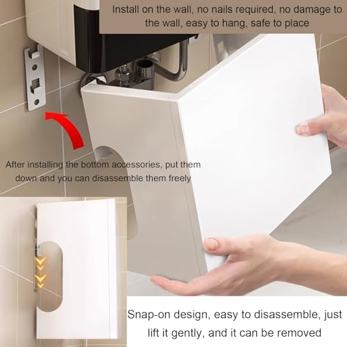 Pannello di tubazioni per scaldabagno, pannello di visualizzazione organizer per pannelli per unghie, scaffale multifunzione per garage, ufficio, pannello decorativo per tubazioni a gas