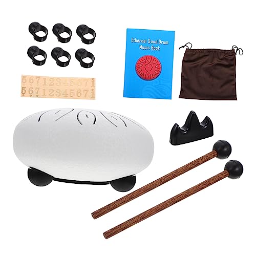 Abaodam 1 set Ethereal Tongue Drum Note Musical Instrument for Beginners Creative Percussion for Relief and Music Enlightenment Includes Drum Mallet Present for Friends