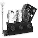 💧𝙃𝙊𝘾𝙃𝙒𝙀𝙍𝙏𝙄𝙂𝙀 𝙑𝙀𝙍𝘼𝙍𝘽𝙀𝙄𝙏𝙐𝙉𝙂 - Der Flaschenhalter für SodaStream besticht durch hochwertig verarbeiteten Edelstahl - wahlweise mit feiner Bürstung oder robuster Pulverbeschichtung in weiß und schwarz.