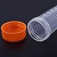 HUAZIZ 20 Stück Konische Zentrifugenröhren, 50ml Polypropylen Abgestuft Konische Zentrifugenröhrchen mit Orange Schraubverschluss, Conical Centrifuge Tubes