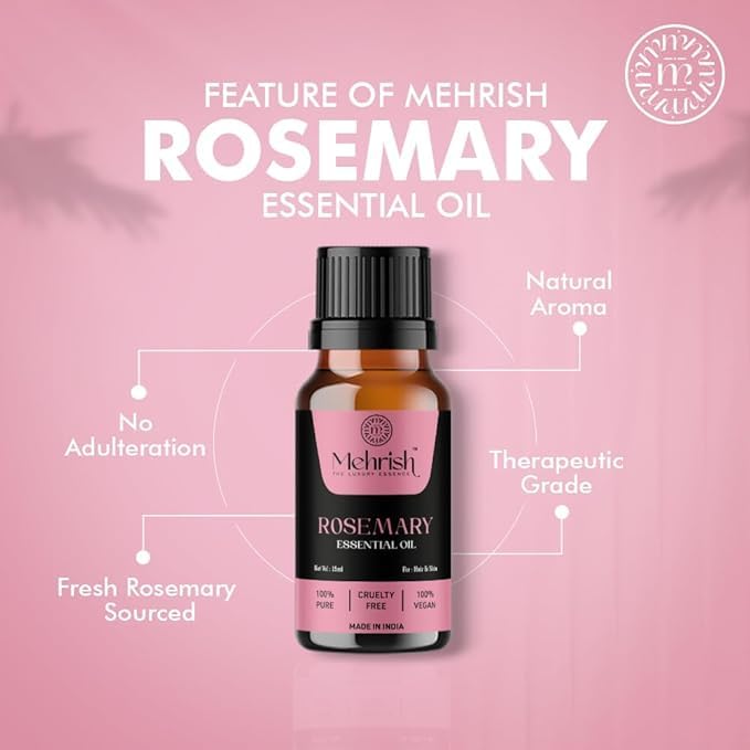 Mehrish Rosemary & Lavender Essential Oil | 15ml Combo Pack | 100% Pure & Natural Luxury Aroma Oil for Home Fragrance | Best for Aromatherapy | Helps in meditation | Used in Diffusers, Candles, Air Fresheners - Image 4 thumbnail