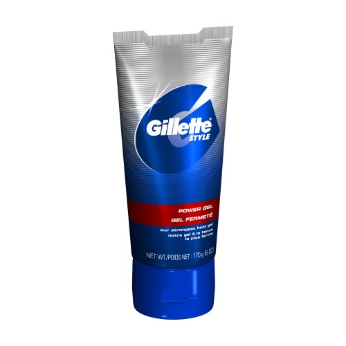 Gillette Styling Gel Power, 6-Ounce Bottle (Pack of 3)