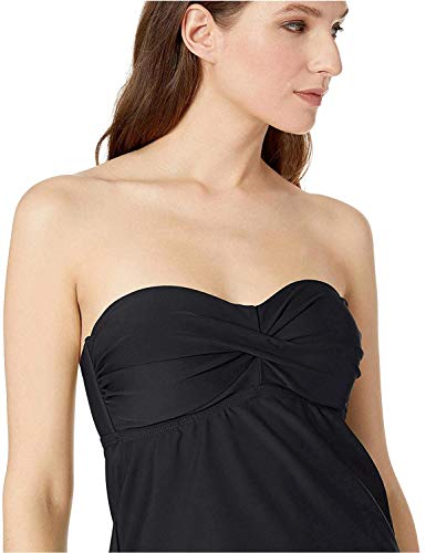 Catalina Women's Standard Twist Front Bandeau Tankini Swimsuit3