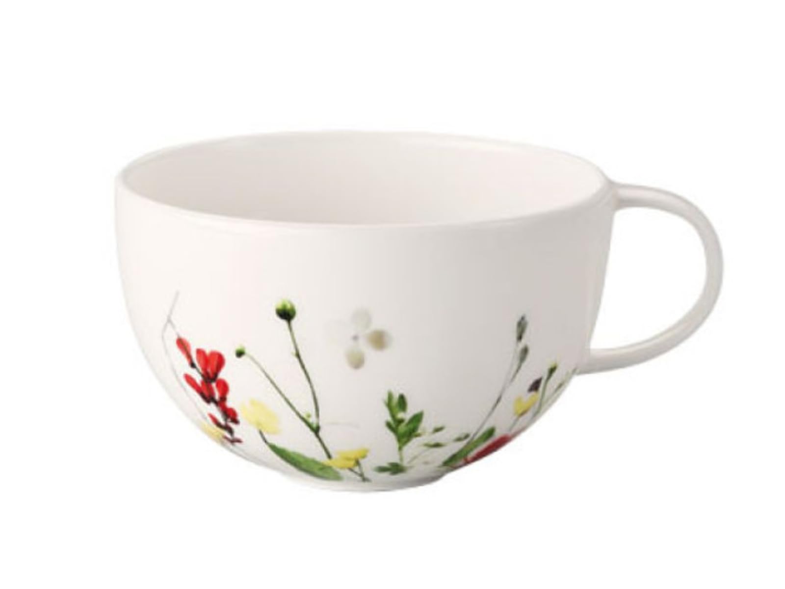 Rosenthal Brillance Fleurs Sauvages Tea or Cappuccino Mug, Porcelain Bone, Multi-Colour, 15 x 15 x 5 cm