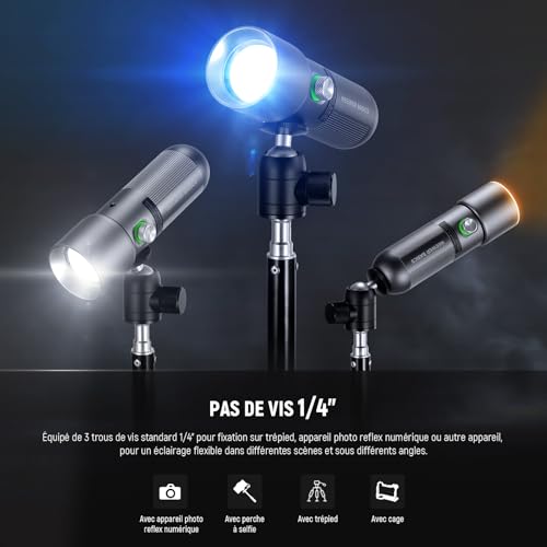 Éclairage d'ambiance LED FL10 idéal pour vos vidéos de studio et streaming
