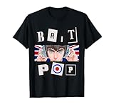 Britpop Logo British Brit Pop UK 90 Indie Rock Music Fan Maglietta