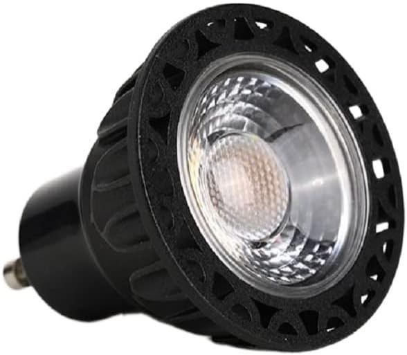 Fengyan ホーム バルブ, 10個パック、ブラック LED COB スポットライト AC85-265V GU10/E27 3W