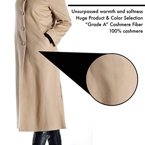 Cashmere Boutique 100% Pure Cashmere Full Length Topcoat Women – Lightweight, Soft & Warm Overcoat4