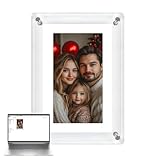 Port et interface : équipé d'un port USB-C pour un transfert de données pratique, idéal pour ce cadre photo numérique et cadre photo électrique dans une utilisation quotidienne.