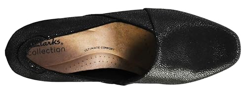 Clarks Women's Juliet Palm Loafer, Black Interest, 7