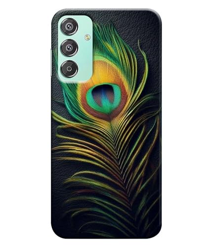 Image of Peacock Feather Mor Pankh Printed Hard Back Case Cover Compatible for Samsung Galaxy F15 5G / M15 5G| Samsung M15 / F15 5G (Multicolor) - D1671