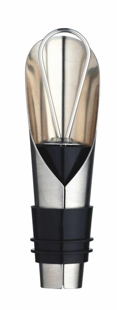 BarCraft 2 in 1 Wine Bottle Stopper / Wine Pourer, Stainless Steel