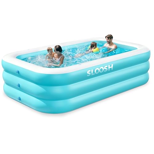 SLOOSH Inflatable Pool for Adults with Seats, 120' x...