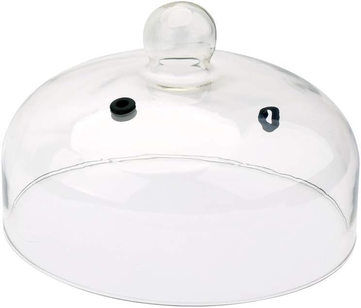 SousVideTools | Glass Dome Plate Cloche with Valve | Food Smoker Bell Jar