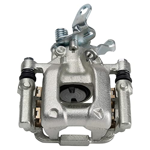 Image of TRQ Rear Brake Pad and Rotor Set Ceramic Rotors Calipers Compatible with 2010 Volkswagen Jetta