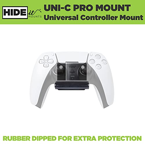 Hideit Mounts Uni-C Pro Mount - Rubber Dipped Steel Controller Wall Mount - Mount For Controllers, Works With Most Game Controllers Including Playstation, Xbox, Nvidia, Nintendo Controllers And More #TOP1