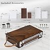 ACODE Wood Travel Watercolor Palette, Plein Air Easel Pochade Box for Art Supplies, Mini Walnut Portable Sketchbox for Painting, Handhold Tabletop Easel Storage Box, Wooden Art Box for Outdoor #2