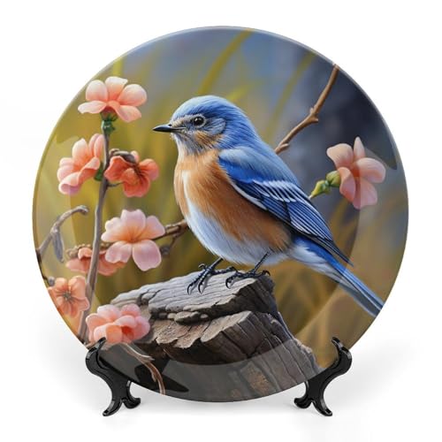 Plato decorativo Eastern Bluebird Bone China 6 pulgadas miniatura 1