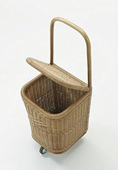 美品　ラタン　籐カゴ　ショッピングカート 公式 籐ショッピングカート お買い物カート 買い物カゴ アラログ