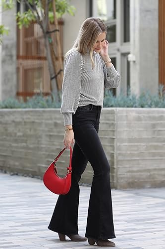 Image of FashionPuzzle Small Crescent Shoulder Bag Underarm Purse