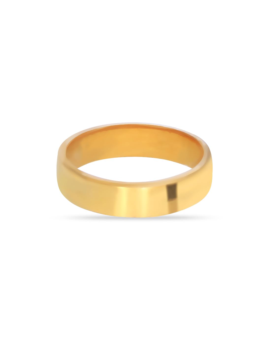 Jewels 22K BIS Hallmark 916 Classic Plain Gold couple Band Ring-image-18
