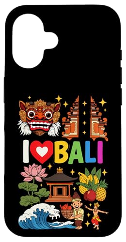 I Love Bali �C���h�l�V�A ���s ���� ���y�Y �X�}�z�P�[�X iPhone 16 �p