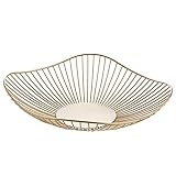 🍓 Versátil: la canasta de alambre simple que no solo se puede usar para almacenar frutas, pan, bocadillos y más, sino que también se puede llenar con bolas decorativas y popurrí seco para agregar un elemento natural a cualquier habitación.