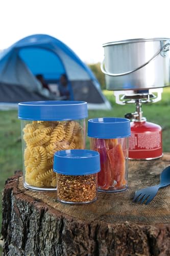 Pot de 227 ml Nalgene 348848 transparent et bleu pour petites portions - 2