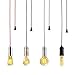 Globe Electric 64917 Edison 1-Light Plug-in Mini Pendant, Brushed Steel Finish, Red Designer Woven Fabric Cord, in-Line On/Off Rocker Switch