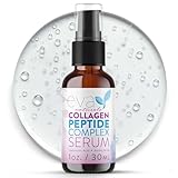 Collagen Peptide Serum for Face – Anti Aging Facial Treatment with Peptides & Hyaluronic Acid – Gentle Formula for Sensitive Skin, Microneedling Pen, Derma Roller, Skin Firming & Hydrating (1 Oz)