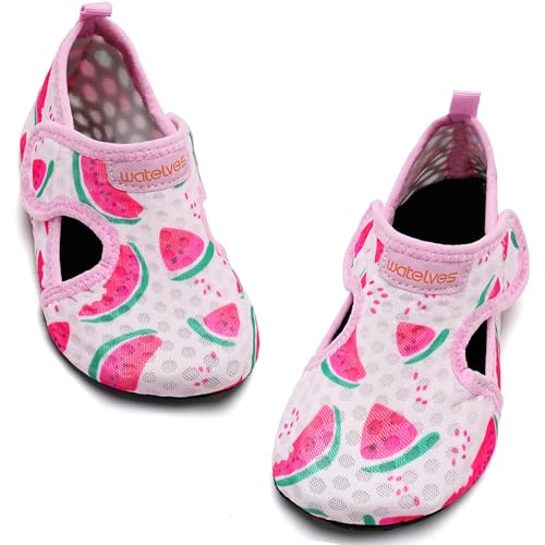 Image of WateLves Kids Water Shoes Toddler Girls Boys Barefoot Non-Slip Quick Dry Aqua Socks for Beach Swim Walking