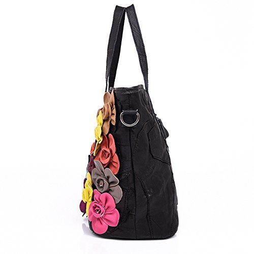 Sac à main en cuir rose rigide au design coréen volumétrique B - 3