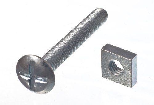 Boulon de toiture M6 x 45 mm zingué BZP de haute précision avec écrous