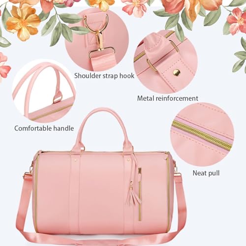 Couvelli Travel Bag, Couvelli Travel Bag with Wheels, CouvelliLarge Capacity Bagfor Business or Weekend Trips, Lightweight Expandable Duffel with Trolley Glide Wheels(A)4