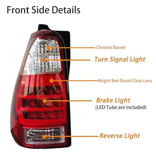 Taillights Assembly Set For 2006-2009 Toyota 4Runner Rear lamps Left+Right by teilando - Used condition - Image 3