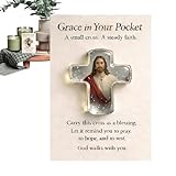 Genérico Cruz De Acrílico Gracia En Tu Bolsillo | Cruz de Acrílico en 2D de Colección | Recordatorio de Fe | Para Pascua Adultos Familia Amigos Compañeros Buscadores Espirituales Devoción