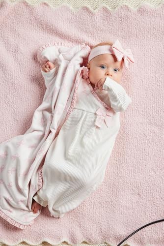 Image of Mud Pie Children's Girl Bows Arrival Blanket