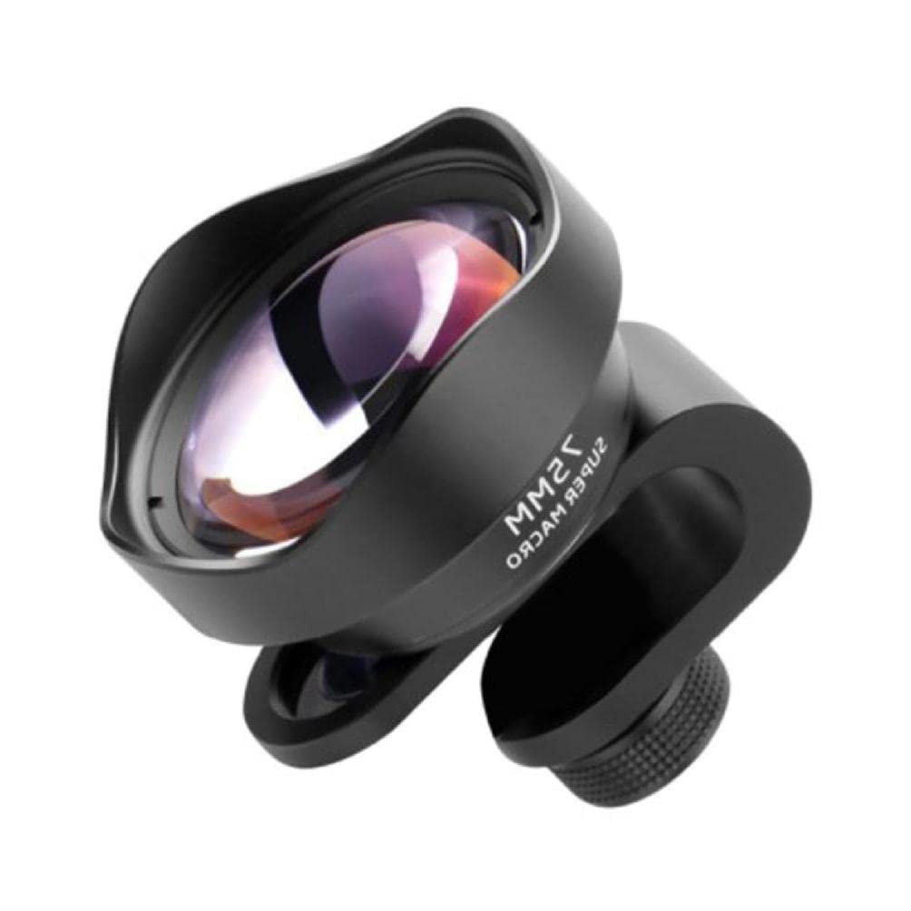 Super Makro Handy Externe Linse 75 mm Teleobjektiv Makro Objektiv 10X Maginierung für Insekten Blumen Schmuck Schießen
