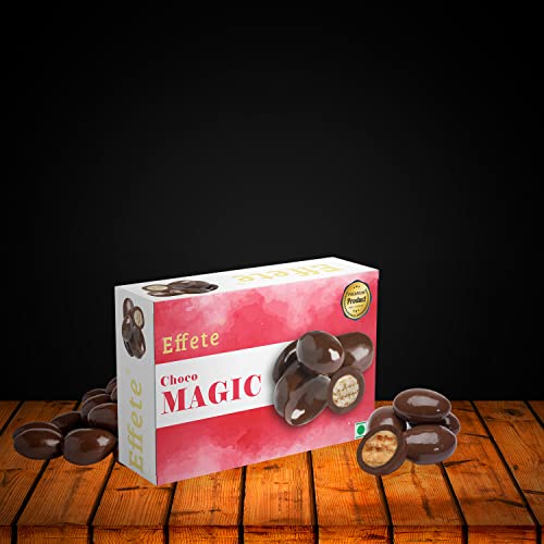 Image of Effete Chocolate center filled Choco Magic 32gm, Chocolaty Dryfruits, Chocolicious Biscuits, Dryfruits chocolates packet, center filled chocolate, chocolates gift pack, chocolate box