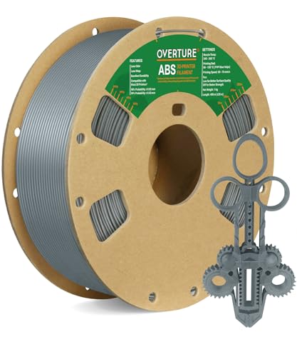 OVERTURE ABS Filament 1.75mm, ABS 1kg Spool (2.2lbs),3D Printer Filament,Dimensional...